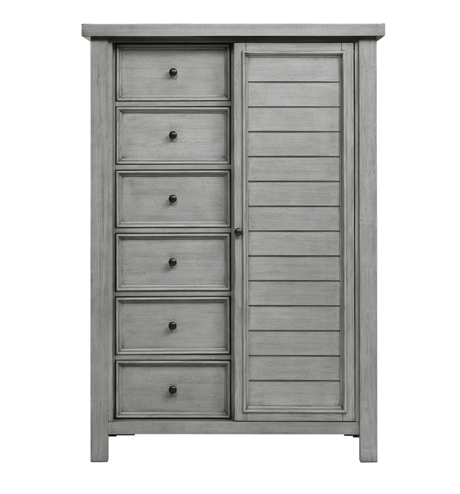Homelegance - Logandale Wardrobe Chest in Antique Gray - 1559DG-10 - GreatFurnitureDeal