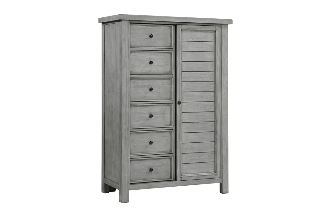 Homelegance - Logandale Wardrobe Chest in Antique Gray - 1559DG-10 - GreatFurnitureDeal