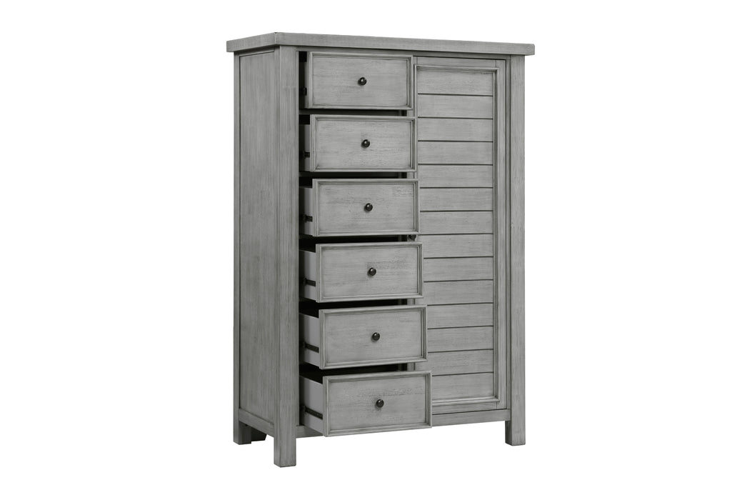 Homelegance - Logandale Wardrobe Chest in Antique Gray - 1559DG-10 - GreatFurnitureDeal