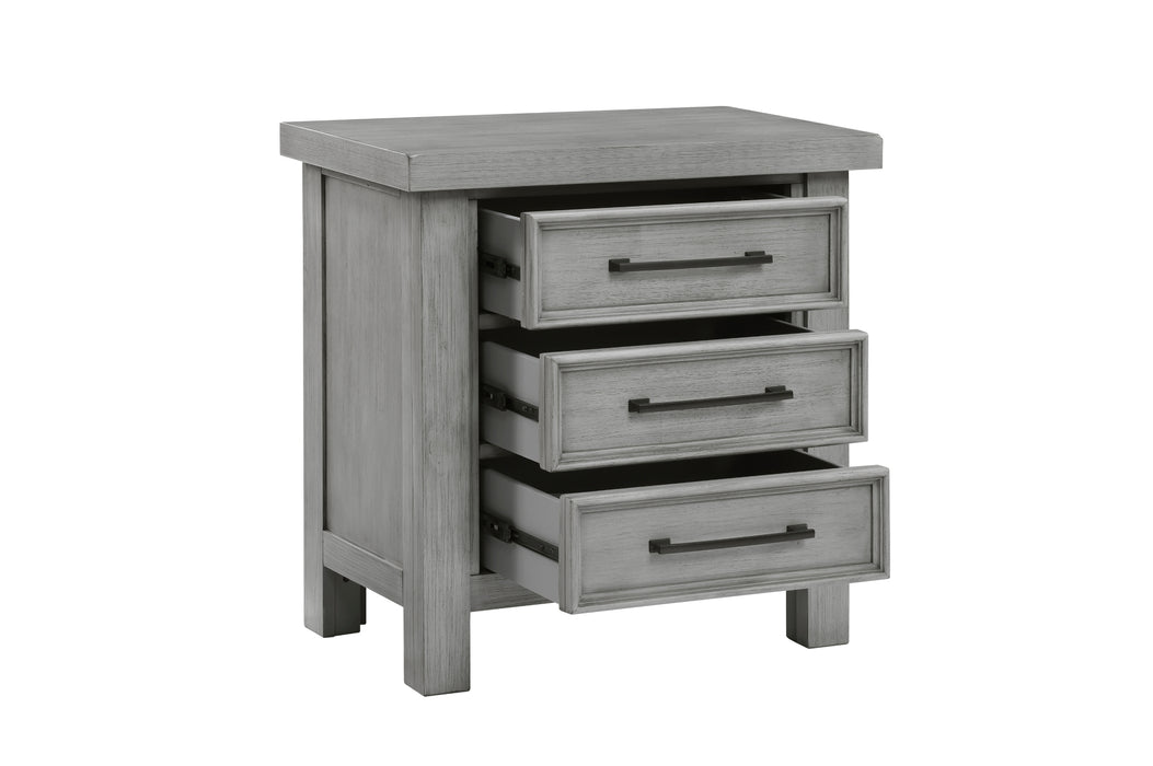 Homelegance - Logandale 3 Piece California King Platform Bedroom Set in Antique Gray - 1559DGK-1CK-3SET - GreatFurnitureDeal