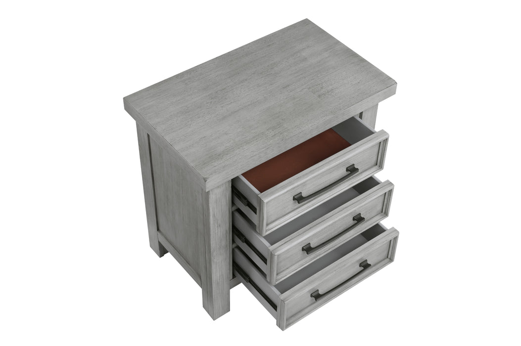 Homelegance - Logandale 3 Piece California King Platform Bedroom Set in Antique Gray - 1559DGK-1CK-3SET - GreatFurnitureDeal