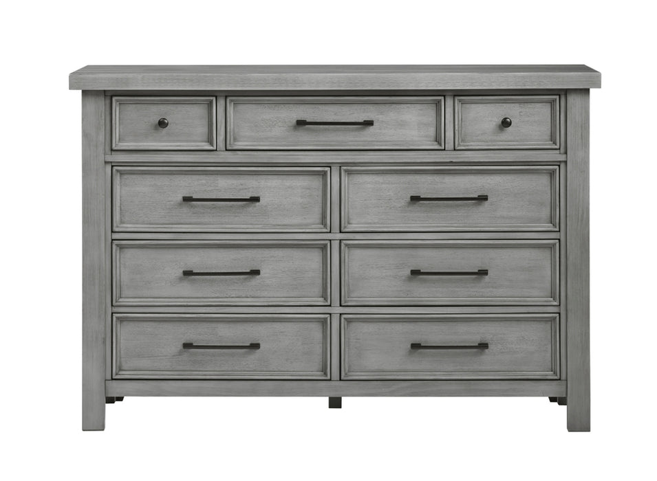 Homelegance - Logandale 4 Piece California King Platform Bedroom Set in Antique Gray - 1559DGK-1CK-4SET - GreatFurnitureDeal