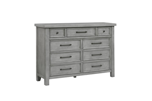 Homelegance - Logandale 9 Drawer Dresser and Mirror Set in Antique Gray - 1559DG-5-6 - GreatFurnitureDeal