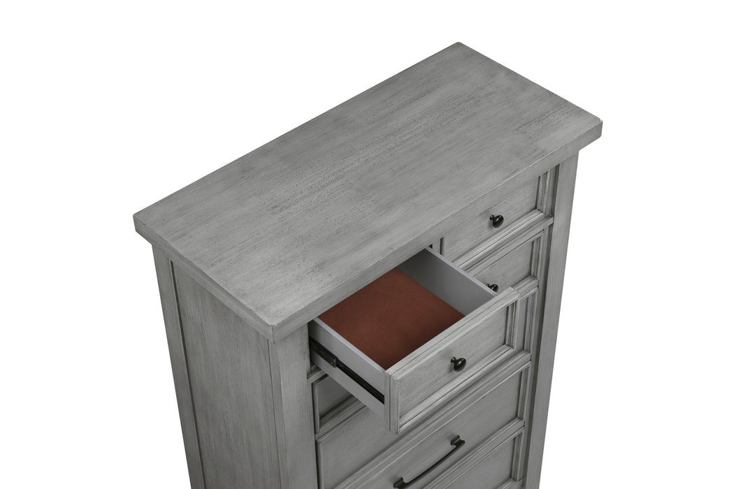 Homelegance - Logandale 7 Drawer Chest in Antique Gray - 1559DG-9 - GreatFurnitureDeal