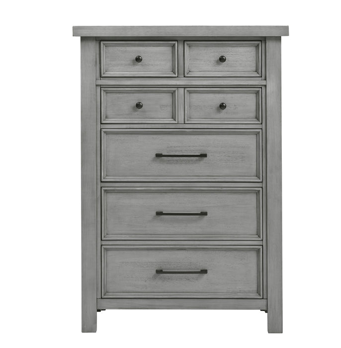 Homelegance -  Logandale 6 Piece Queen Platform Bedroom Set in Antique Gray - 1559DG-1-6SET