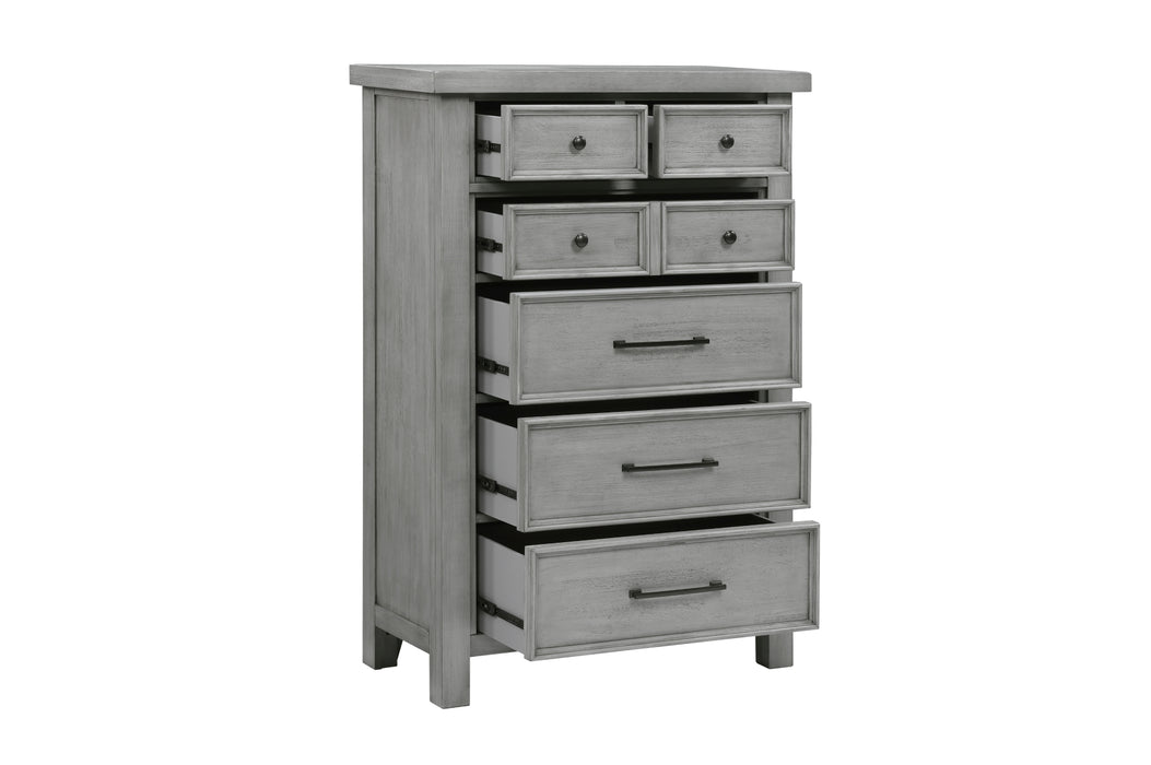 Homelegance - Logandale 7 Drawer Chest in Antique Gray - 1559DG-9 - GreatFurnitureDeal
