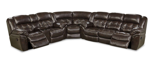 Motion Ease - Denver Power Reclining Console Sectional in Whiskey - 155-39 04 29-21 - GreatFurnitureDeal