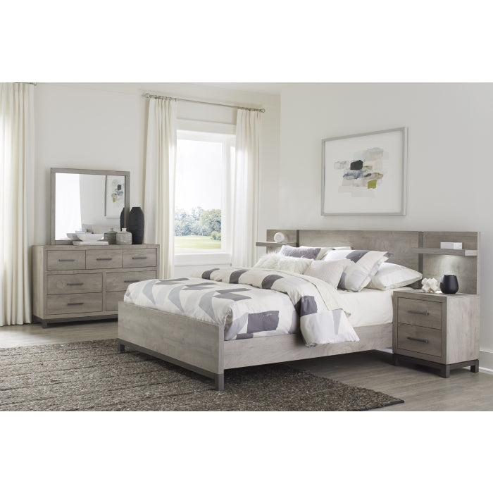 Homelegance - Zephyr 5 Piece California King Wall Panel Bedroom Set in 2-Tone - 1577K-1CK*WB-5SET - GreatFurnitureDeal
