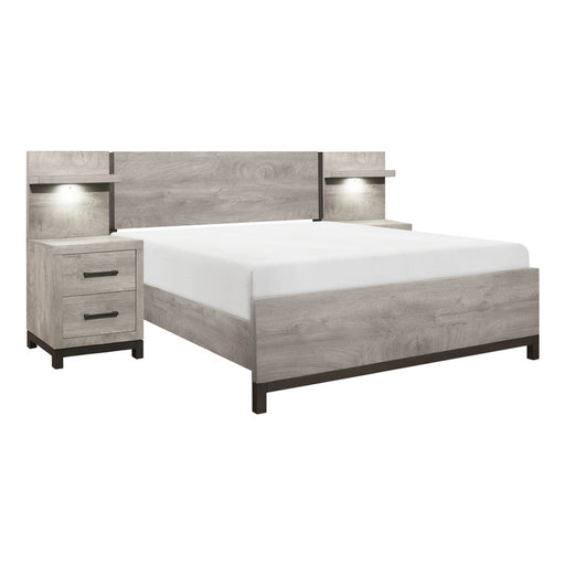 Homelegance - Zephyr 5 Piece California King Wall Panel Bedroom Set in 2-Tone - 1577K-1CK*WB-5SET - GreatFurnitureDeal