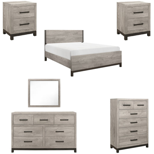Homelegance - Zephyr 6 Piece California King Bedroom Set in 2-Tone - 1577K-1CK-6SET - GreatFurnitureDeal