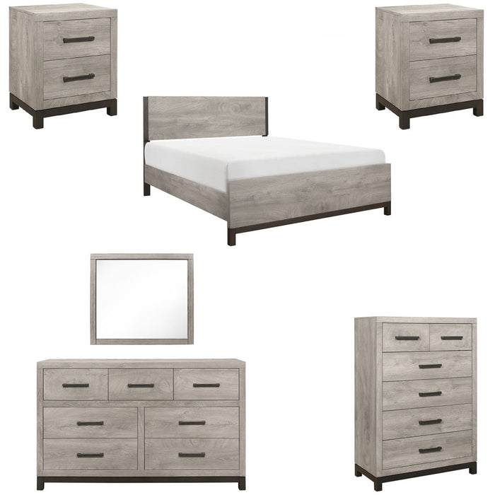 Homelegance - Zephyr 6 Piece California King Bedroom Set in 2-Tone - 1577K-1CK-6SET - GreatFurnitureDeal