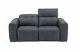 J&M Furniture - Prescott Leather Loveseat in Dark Grey - 15788-L - GreatFurnitureDeal