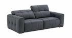 J&M Furniture - Prescott 2 Piece Leather Sofa Set in Dark Grey - 15788-SL - GreatFurnitureDeal