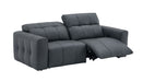 J&M Furniture - Prescott Leather Loveseat in Dark Grey - 15788-L - GreatFurnitureDeal