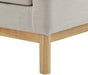 Meridian Furniture - Langham 89.5" Beige Linen Textured Fabric Upholstered Sofa - 157Beige-S - GreatFurnitureDeal