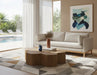 Meridian Furniture - Langham 89.5" Beige Linen Textured Fabric Upholstered Sofa - 157Beige-S - GreatFurnitureDeal
