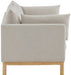 Meridian Furniture - Langham 89.5" Beige Linen Textured Fabric Upholstered Sofa - 157Beige-S - GreatFurnitureDeal