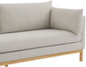 Meridian Furniture - Langham 89.5" Beige Linen Textured Fabric Upholstered Sofa - 157Beige-S - GreatFurnitureDeal
