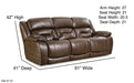 Motion Ease - Greer Double Reclining Power Sofa in Brown - 158-37-21 - GreatFurnitureDeal