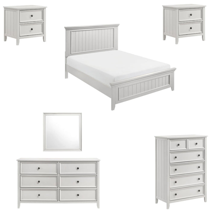 Homelegance - Donahue 6 Piece King Bedroom Set in Off-White - 1581K-1EK-6SET - GreatFurnitureDeal