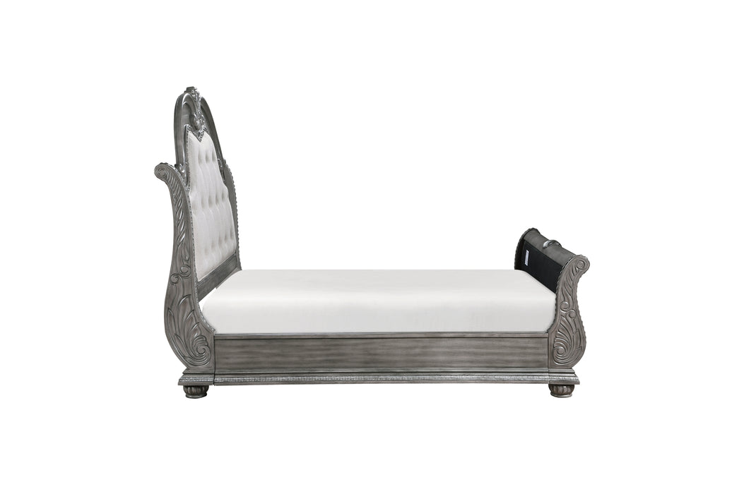 Homelegance - Bennington 3 Piece King Bedroom Set in Grey - 1583K-1EK-3SET - GreatFurnitureDeal