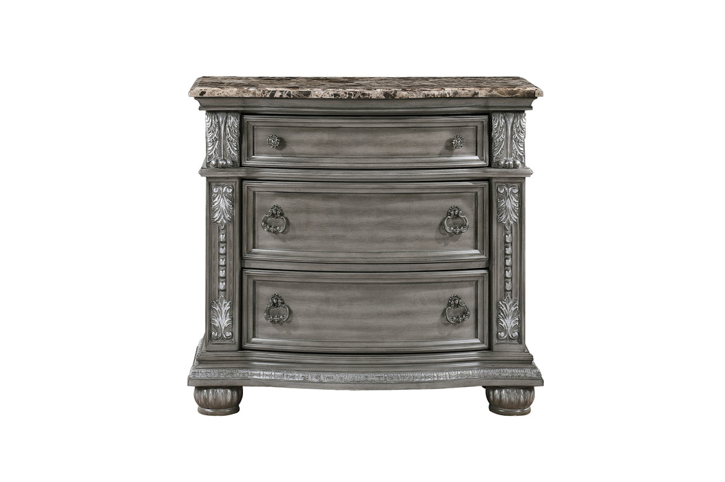 Homelegance - Bennington 3 Piece King Bedroom Set in Grey - 1583K-1EK-3SET - GreatFurnitureDeal