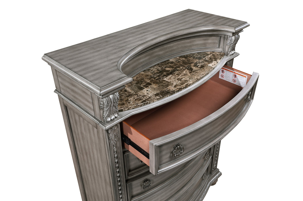 Homelegance - Bennington 5 Drawer Chest in Grey - 1583-9 - GreatFurnitureDeal