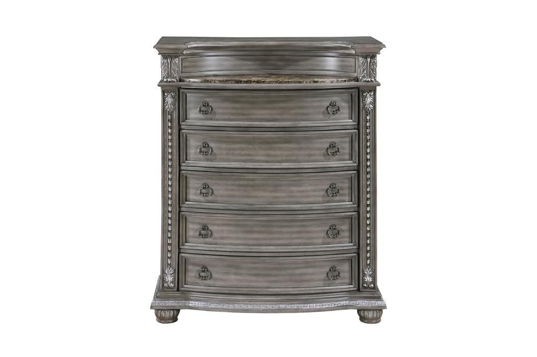 Homelegance - Bennington 5 Drawer Chest in Grey - 1583-9 - GreatFurnitureDeal