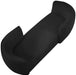Meridian Furniture - Hilton Black Boucle Fabric Upholstered Chaise Lounge - 158Black - GreatFurnitureDeal