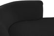 Meridian Furniture - Hilton Black Boucle Fabric Upholstered Chaise Lounge - 158Black - GreatFurnitureDeal