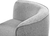 Meridian Furniture - Hilton Grey Boucle Fabric Upholstered Chaise Lounge - 158Grey - GreatFurnitureDeal