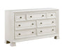 Homelegance - Theodora 7 Drawer Dresser in Pearl White - 1596-5 - GreatFurnitureDeal