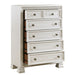 Homelegance - Theodora 6 Drawer Chest in Pearl White - 1596-9 - GreatFurnitureDeal