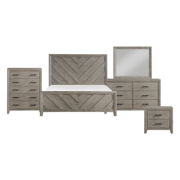 Homelegance - Silas 5 Piece Queen Bedroom Set in Gray - 1598-1*9 - GreatFurnitureDeal