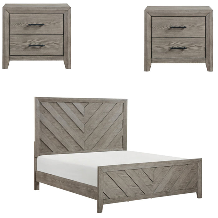 Homelegance - Silas 3 Piece California King Bedroom Set in Gray - 1598K-1CK-3SET - GreatFurnitureDeal