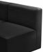 Meridian Furniture - Quincy 126" Velvet Upholstered Comfort 8 Piece Modular Sectional - 677Black-Sec8A - GreatFurnitureDeal