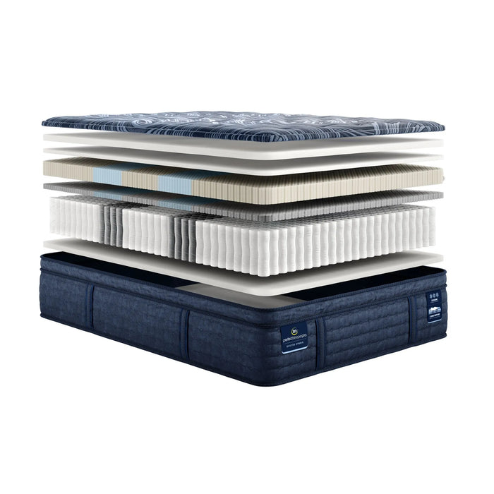 Serta Mattress - Perfect Sleeper Pro Valais Plush Pillow Top Mattress, Cal King - 500122533-1070 - GreatFurnitureDeal