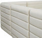 Meridian Furniture - Quincy 126" Velvet Upholstered Comfort 8 Piece Modular Sectional - 677Cream-Sec8A - GreatFurnitureDeal
