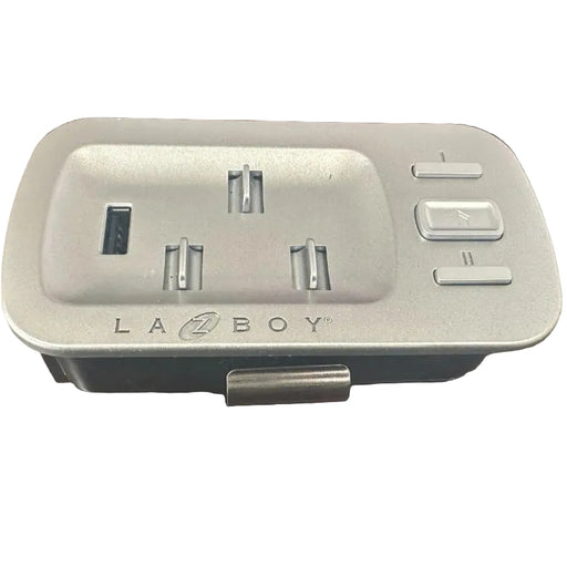 La-Z-Boy- Replacement Power Recliner 3 Switch Side Control Panel w/ USB 10.000216 - GreatFurnitureDeal