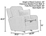 Catnapper - Calvin 3 Piece Power Reclining Living Room Set in Putty/Sand - 61631-32-30-PUTTY - GreatFurnitureDeal