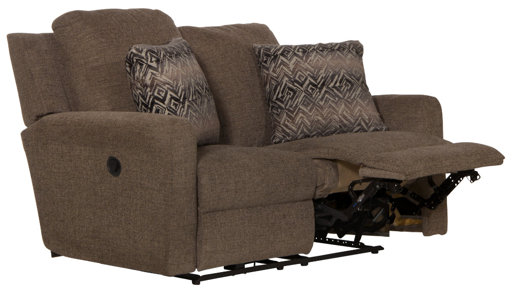 Catnapper - Calvin 2 Piece Power Reclining Sofa Set in Otter/Midnight - 61631-32-OTTER