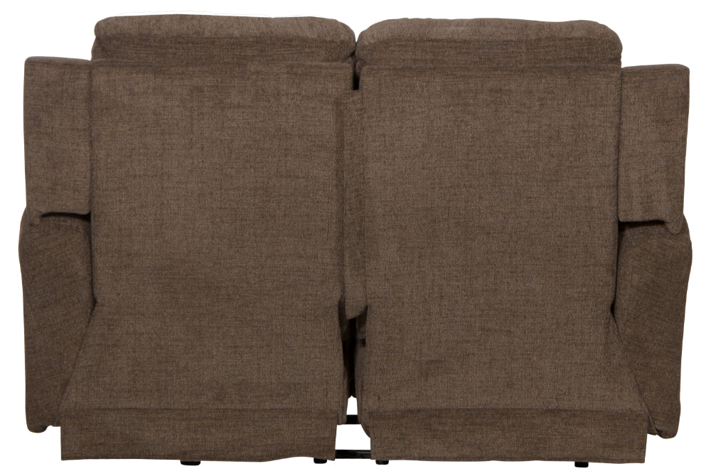 Catnapper - Calvin Power Reclining Loveseat in Otter/Midnight - 61632-OTTER - GreatFurnitureDeal