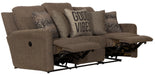 Catnapper - Calvin Reclining Sofa in Otter/Midnight - 1631-OTTER - GreatFurnitureDeal