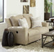 Catnapper - Calvin Power Reclining Loveseat in Putty/Sand - 61632-PUTTY - GreatFurnitureDeal
