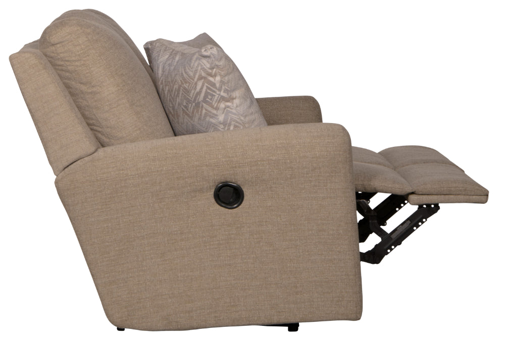 Catnapper - Calvin Reclining Loveseat in Putty/Sand - 1632-PUTTY - GreatFurnitureDeal