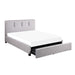 Homelegance - Aitana California King Platform Bed with Storage Footboard - 1632K-1CKDW - GreatFurnitureDeal