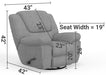 Catnapper - Trifecta Power Wall Hugger Recliner in Nature - 61650-4-NATURE - GreatFurnitureDeal