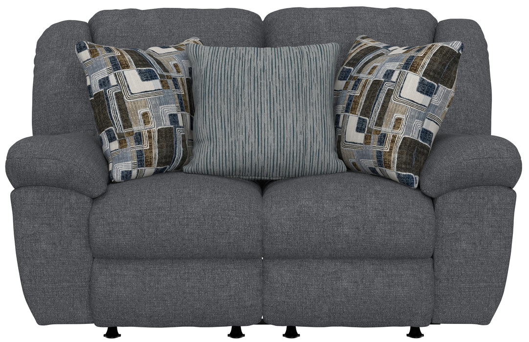 Catnapper - Trifecta Rocking Loveseat in Smoke - 1652-2-SMOKE