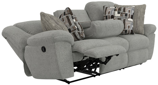 Catnapper - Trifecta Sofa w/3 Recliners & Drop Down Table in Nature - 16545-NATURE - GreatFurnitureDeal