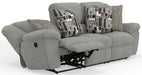 Catnapper - Trifecta Sofa w/3 Recliners & Drop Down Table in Nature - 16545-NATURE - GreatFurnitureDeal